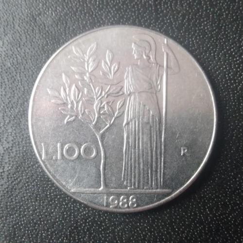 100 лир 1988 Италия 