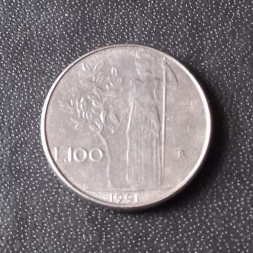 100 лир 1991 Италия