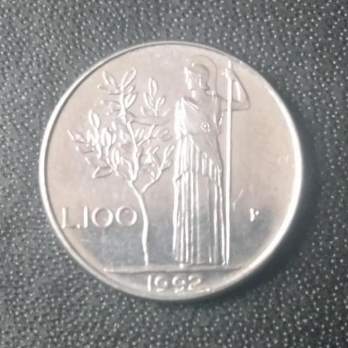 100 лир 1992 Италия 