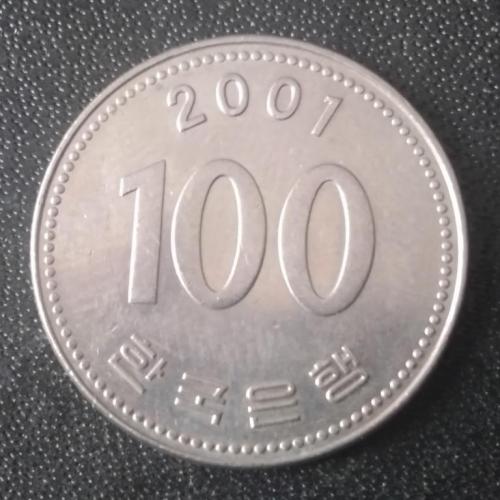 100 вон 2001 Корея 