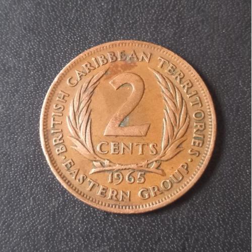 2 цента 1965 Восточные Карибы