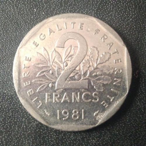 2 франка 1981 Франция 