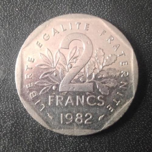  2 франка 1982 Франция