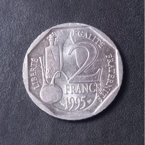 2 франка 1995 Франция Луи Пастер