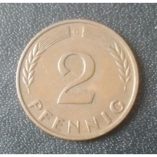 2 пфеннига 1962 (G) Германия 