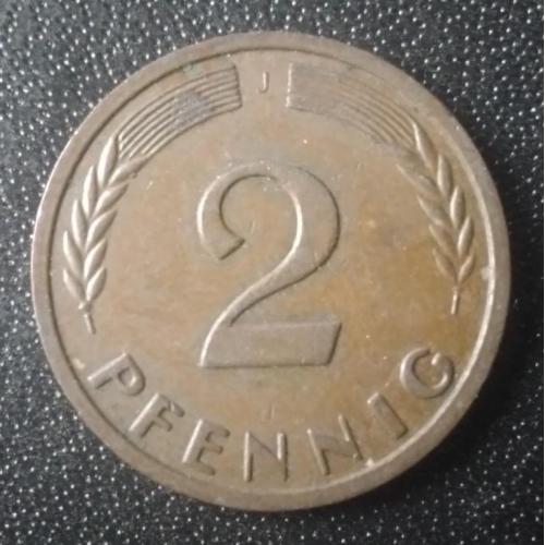 2 пфеннига 1962 (J) Германия