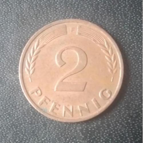 2 пфеннига 1970 (F) Германия 