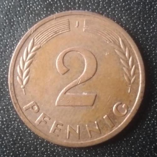 2 пфеннига 1971 (J) Германия