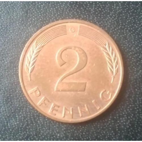 2 пфеннига 1992 (G) Германия