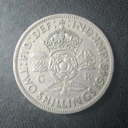 2 шиллинга 1948 Великобритания