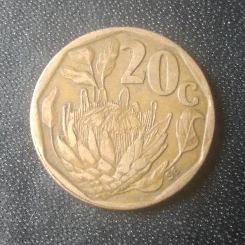 20 центов 1995 ЮАР