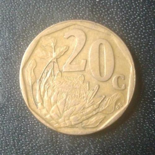 20 центов 1997 ЮАР