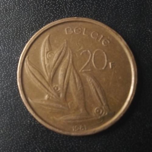 20 франков 1981 Бельгия