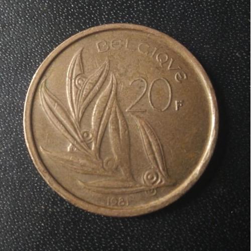 20 франков 1981 Бельгия