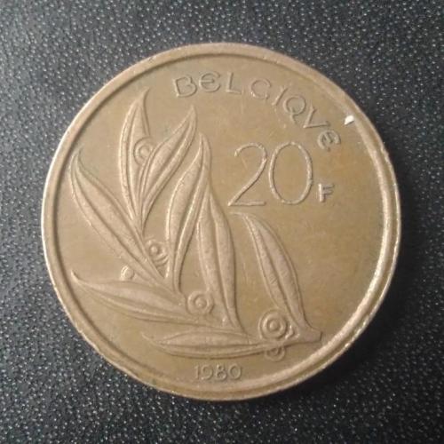 20 франков 1980 Бельгия