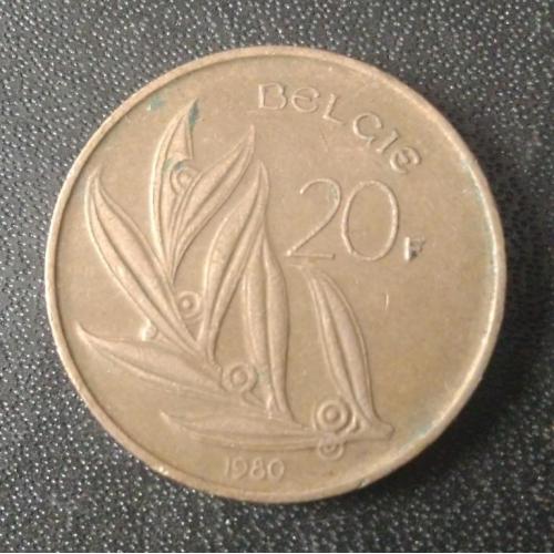 20 франков 1980 Бельгия