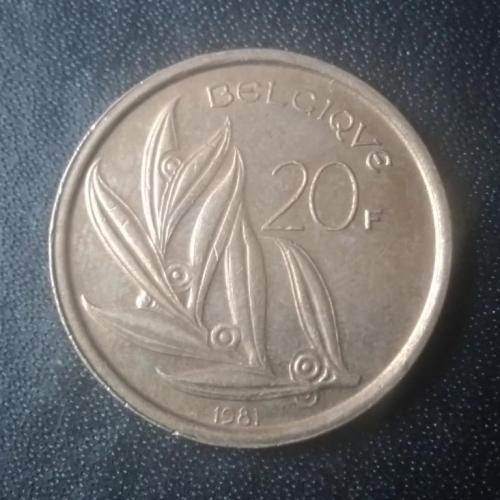 20 франков 1981 Бельгия