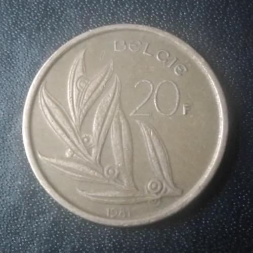20 франков 1981 Бельгия