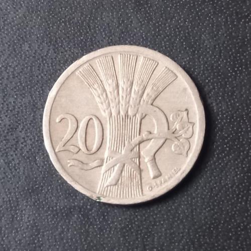 20 геллеров 1928 Чехословакия