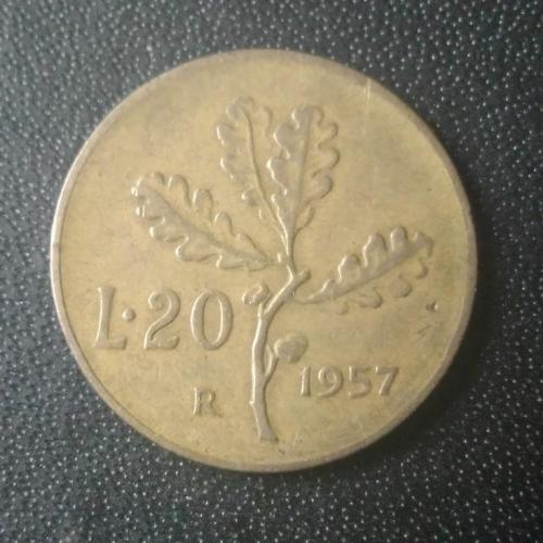 20 лир 1957 Италия