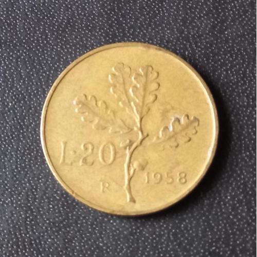 20 лир 1958 Италия