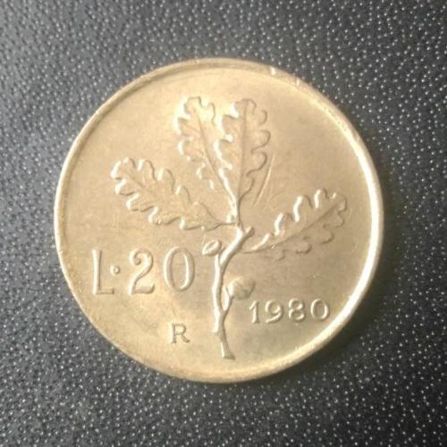  20 лир 1980 Италия