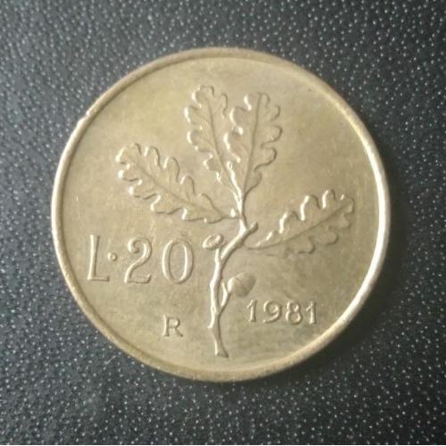  20 лир 1981 Италия
