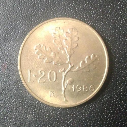  20 лир 1986 Италия