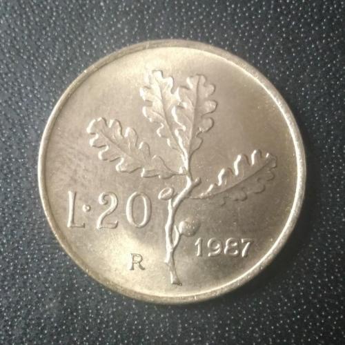  20 лир 1987 Италия