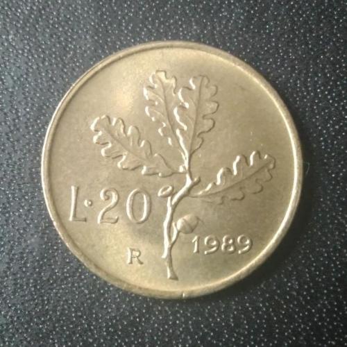 20 лир 1989 Италия