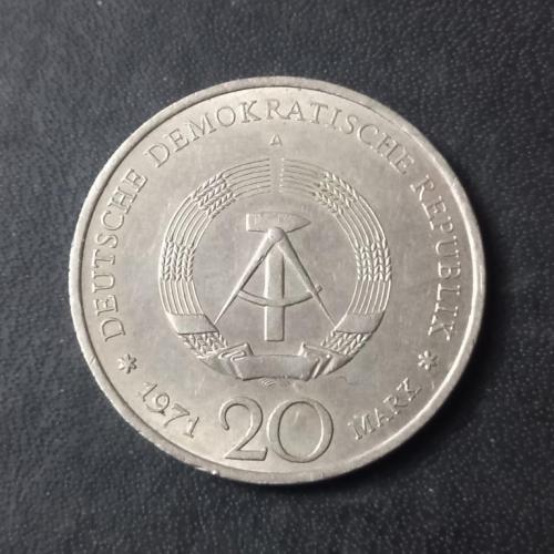 20 марок 1971 ГДР Эрнст Тельман