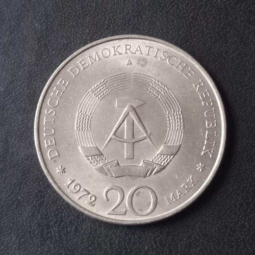 20 марок 1972 Вильгельм Пик