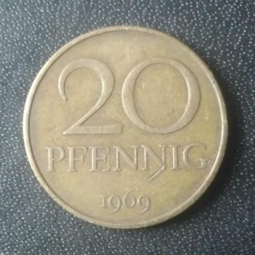20 пфеннигов 1969 Германия
