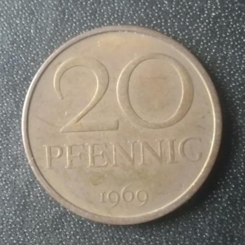 20 пфеннигов 1969 Германия