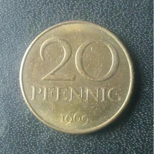 20 пфеннигов 1969 Германия