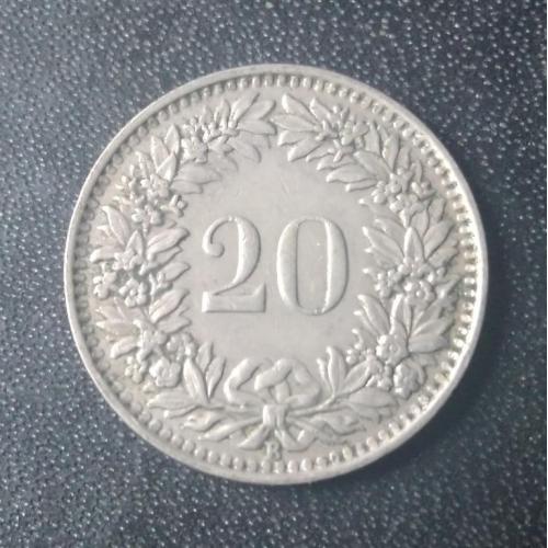 20 раппенов 1939 Швейцария