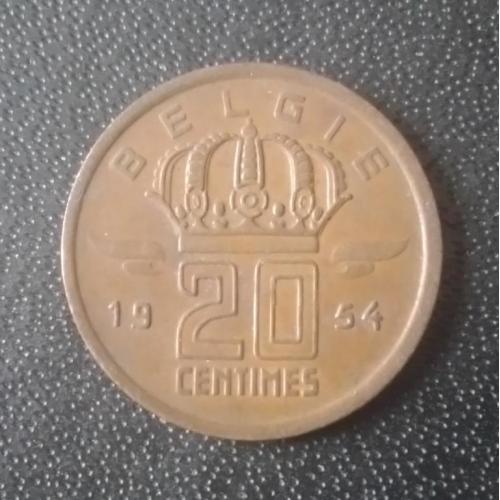 20 сантимов 1954 Бельгия 