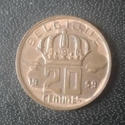 20 сантимов 1959 Бельгия 
