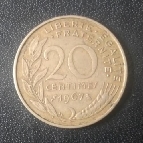 20 сантимов 1967 Франция