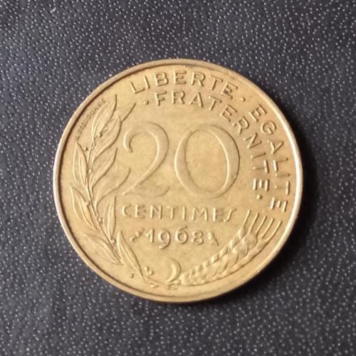 20 сантимов 1968 Франция 