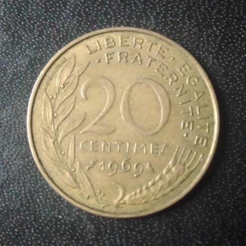 20 сантимов 1969 Франция