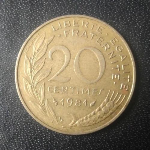 20 сантимов 1981 Франция 