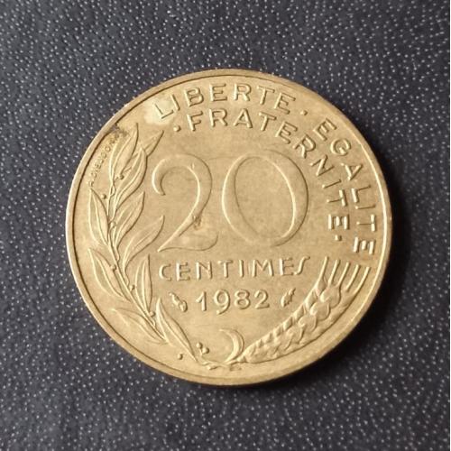20 сантимов 1982 Франция
