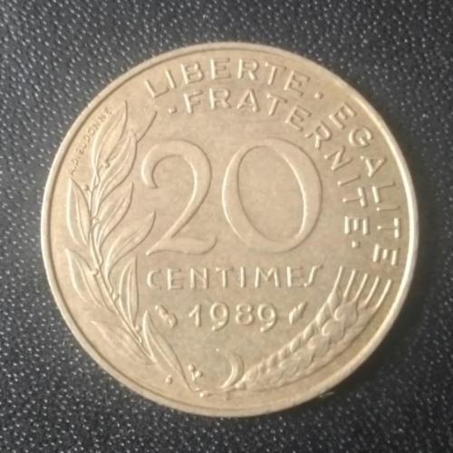 20 сантимов 1989 Франция