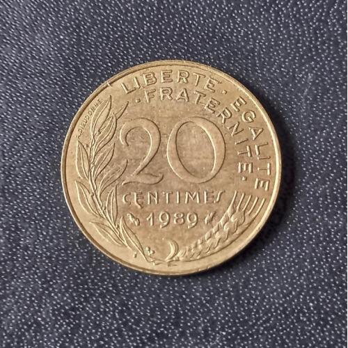 20 сантимов 1989 Франция 