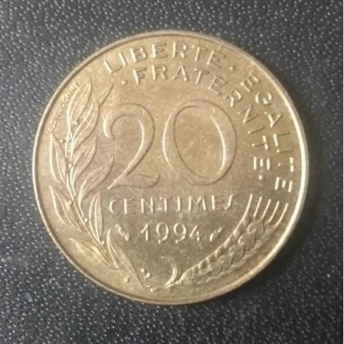 20 сантимов 1994 Франция