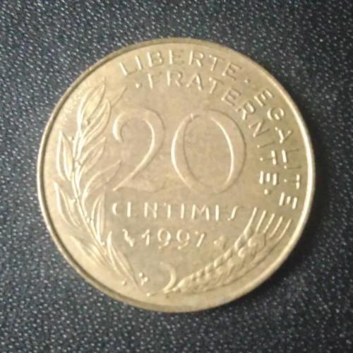 20 сантимов 1997 Франция 