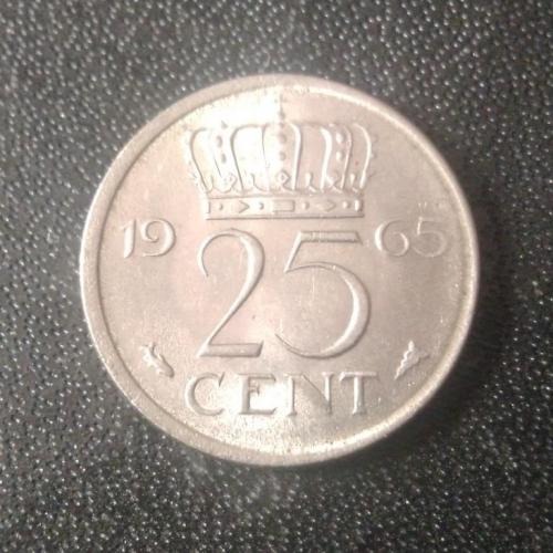 25 центов 1965 Нидерланды 