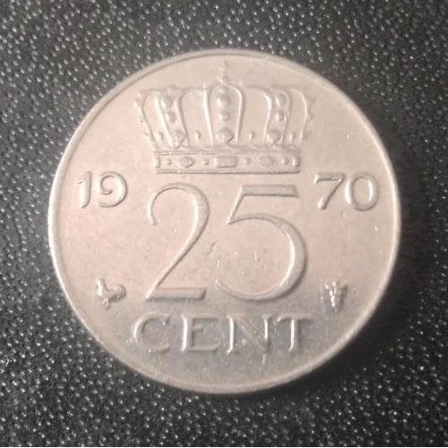  25 центов 1970 Нидерланды 