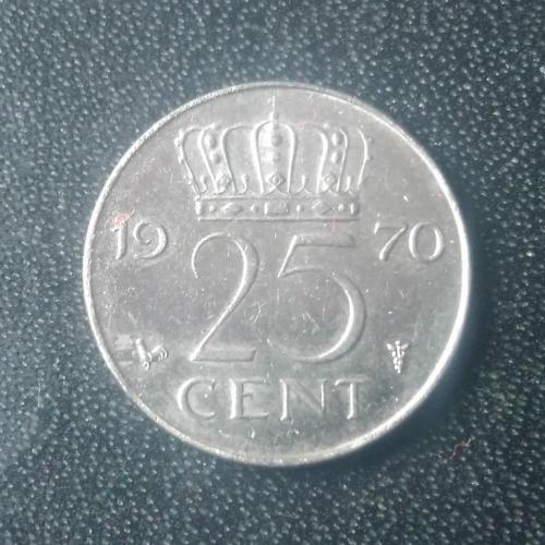 25 центов 1970 Нидерланды 